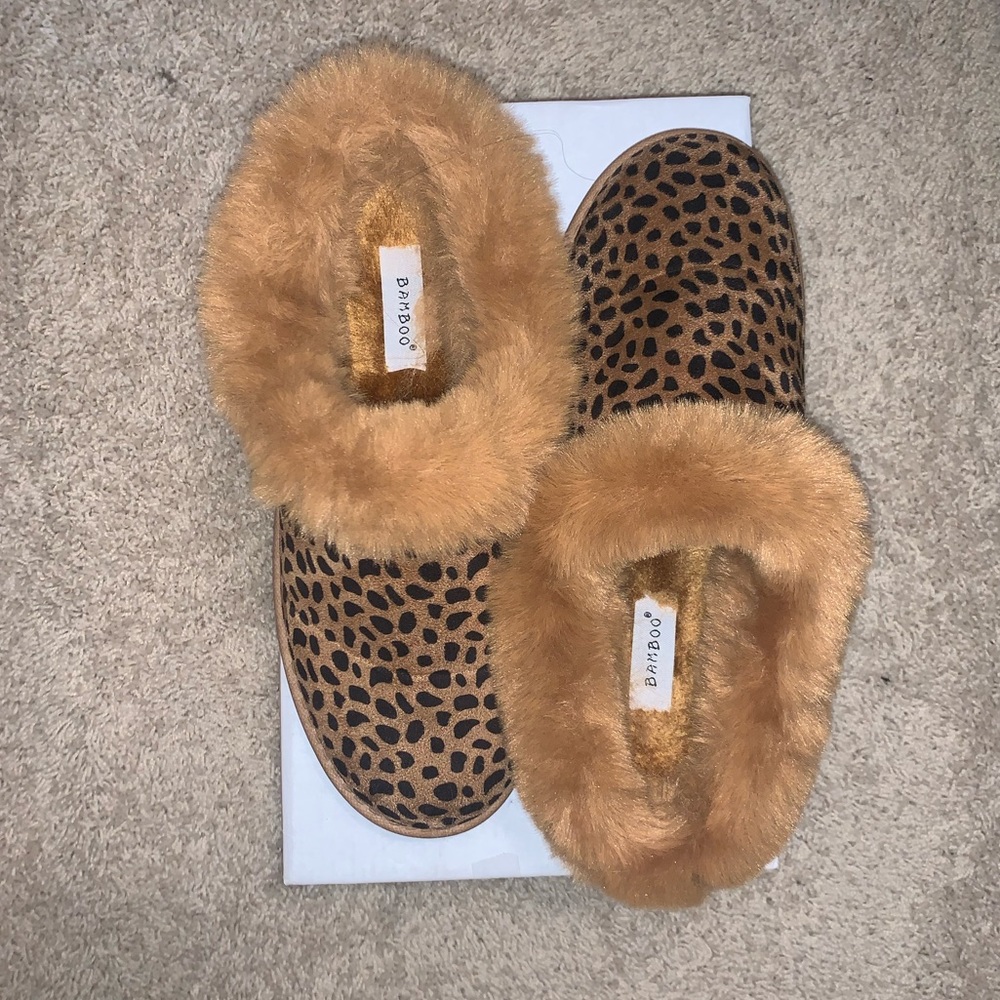 Cheetah Slippers